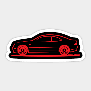 Mercedes Benz CLK C208 Red Sticker